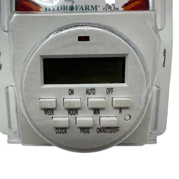 HydroFarm Autopilot Dual Outlet 7-Day Grounded Digital Programmable Timer - NEW - Picture 3 of 3